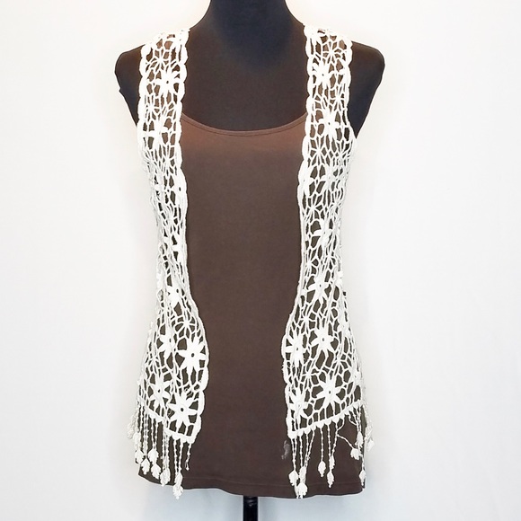 Angie Jackets & Blazers - Angie Lace Cardigan.      210